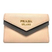 Prada Vintage Pre-owned Laeder hem-och-kontorstillbehr Beige, Dam