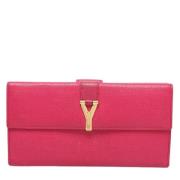 Yves Saint Laurent Vintage Pre-owned Laeder plnbcker Pink, Dam