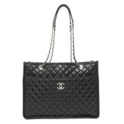 Chanel Vintage Pre-owned Laeder totevskor Black, Dam