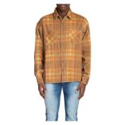 ERL Rutig Corduroy Overshirt Multicolor, Herr