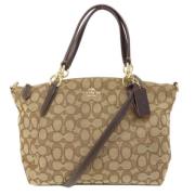 Coach Pre-owned Pre-owned Canvas axelremsvskor Brown, Dam