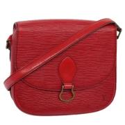 Louis Vuitton Vintage Pre-owned Laeder axelremsvskor Red, Dam