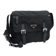 Prada Vintage Pre-owned Nylon prada-vskor Black, Dam