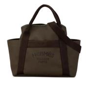 Hermès Vintage Pre-owned Canvas axelremsvskor Brown, Dam