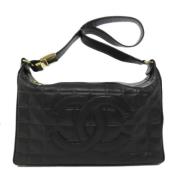 Chanel Vintage Pre-owned Laeder axelremsvskor Black, Dam