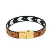 Louis Vuitton Vintage Pre-owned Tyg armband Brown, Dam