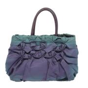 Prada Vintage Pre-owned Tyg prada-vskor Purple, Dam