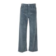 Nine In The Morning Elsa Regular Wide Trousers för kvinnor Blue, Dam