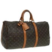 Louis Vuitton Vintage Pre-owned Canvas handvskor Brown, Dam