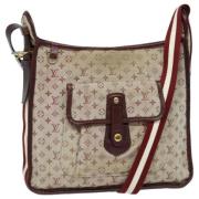 Louis Vuitton Vintage Pre-owned Canvas axelremsvskor Beige, Dam