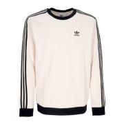 Adidas Vit Lättvikts Crewneck Sweatshirt Klassisk Våffla White, Herr