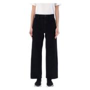 Balenciaga Cropped-Leg Jeans Black, Dam