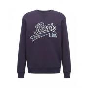 Hugo Boss Stedman Exclusive Logo Sweatshirt Blue, Herr