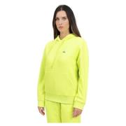 Lacoste Grön Damhoodie för Höst-Vinter Green, Dam