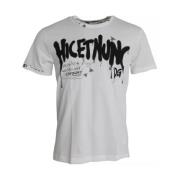 Dolce & Gabbana Vit Bomull Grafiskt Tryck T-shirt White, Herr