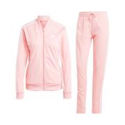 Adidas Rosa Essentials 3-Stripes Dam Träningsdräkt Pink, Dam