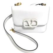 Valentino Vintage Pre-owned Laeder axelremsvskor White, Dam