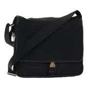 Prada Vintage Pre-owned Nylon axelremsvskor Black, Dam