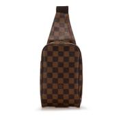 Louis Vuitton Vintage Pre-owned Canvas axelremsvskor Brown, Dam