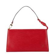 Louis Vuitton Vintage Pre-owned Laeder kuvertvskor Red, Dam