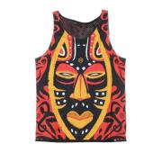 Dolly Noire Vändbar Basket Tank Top med Logotyp Multicolor, Dam