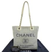 Chanel Vintage Pre-owned Canvas chanel-vskor Blue, Dam