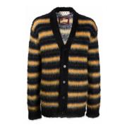 Marni Randig Mohair Cardigan Svart Black, Herr