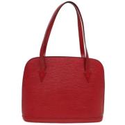 Louis Vuitton Vintage Pre-owned Laeder axelremsvskor Red, Dam