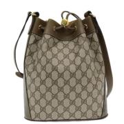 Gucci Vintage Pre-owned Canvas gucci-vskor Beige, Dam