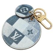 Louis Vuitton Vintage Pre-owned Laeder nyckelhllare Blue, Dam