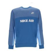 Nike Crewneck Sweatshirt Air Brushed-back Blå Blue, Herr