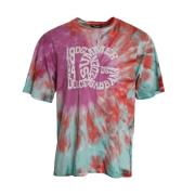 Dolce & Gabbana Multifärgad Tie Dye Bomull T-shirt Multicolor, Herr