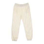 Nike Sportswear Fleece Tracksuit Byxor All Over Print Beige, Dam