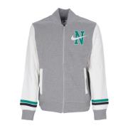 Nike Retro Fleece Varsity Jacket Sportswear Gray, Herr