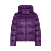 Peuterey Stilren Svart Jacka Purple, Dam