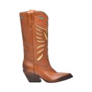 Elena Iachi Cowboy Boots Brown, Dam