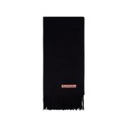 Acne Studios Svart Ull Canada Scarf Black, Dam