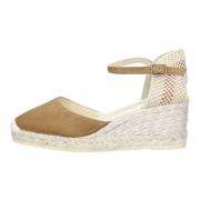 Espadrilles Espadrillos med klack Beige Beige, Dam