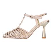 Emanuelle Vee Med klack beige Beige, Dam