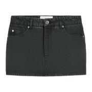 Ami Paris Svart Denimkjol Black, Dam