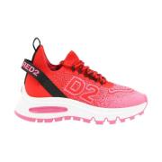 Dsquared2 Levande Lädersneakers Pink, Dam