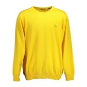 Gant Gul Pullover Sweater Yellow, Herr