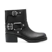 ASH Texas Svarta Ankelboots Black, Dam