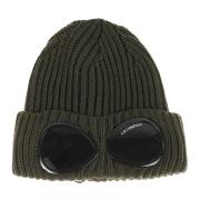 C.p. Company Grön Beanie med Goggle Lins Detalj Green, Herr