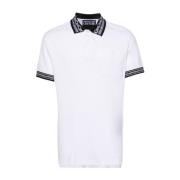 Versace Jeans Couture Vit Polo Skjorta för Män White, Herr