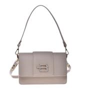 Baldinini Vanilla leather shoulder bag Beige, Dam