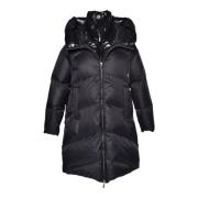 Baldinini Down jacket in black nylon Black, Dam