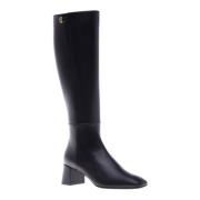 Baldinini Boots in black leather Black, Dam