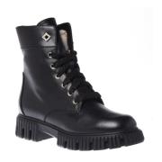 Baldinini Combat Boots Black, Dam