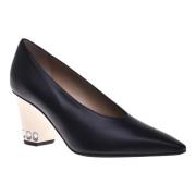 Baldinini Court shoes in black leather Black, Dam